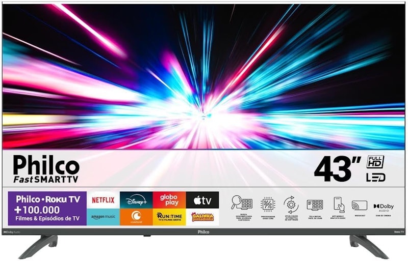 Smart TV Philco 43” Roku 1