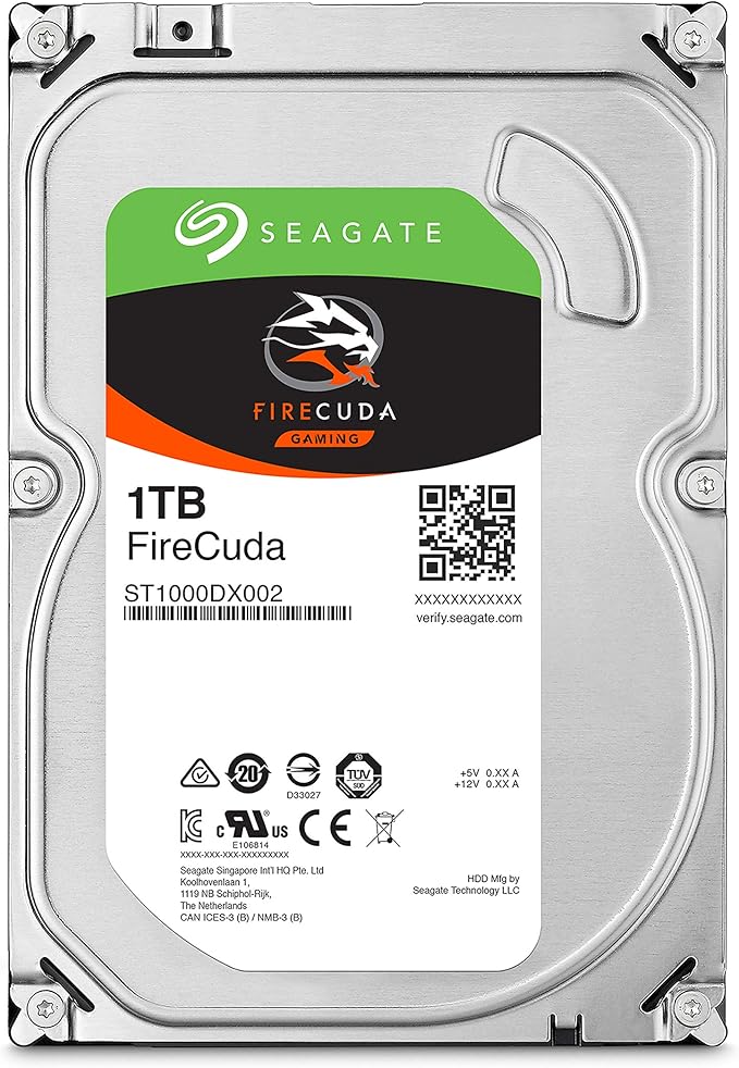 HD Interno Desktop SSHD FireCuda 1 TB Seagate Prata 1