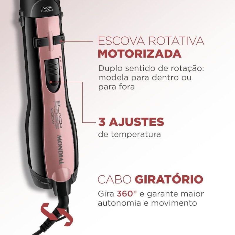 Escova Rotativa Black Rose Line 4