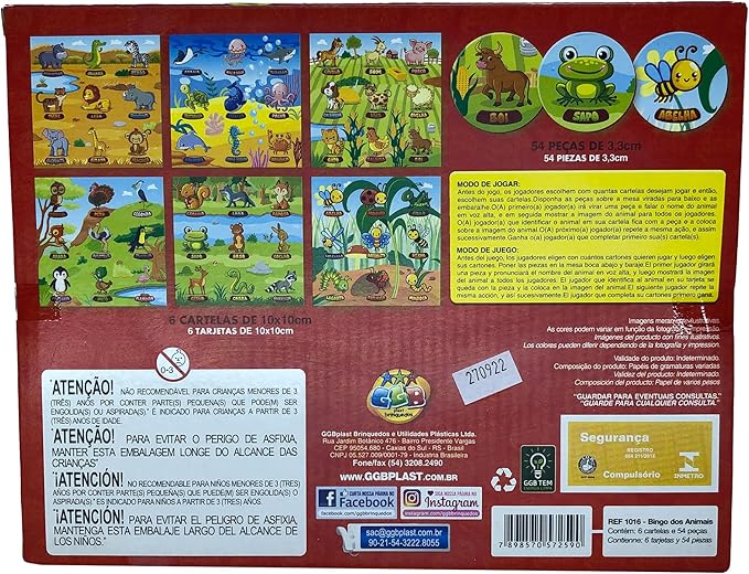 Bingo dos Animais 2