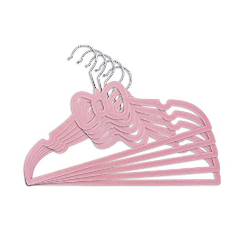 Kit Cabides Infantis Aveludados Laço (Rosa) 3