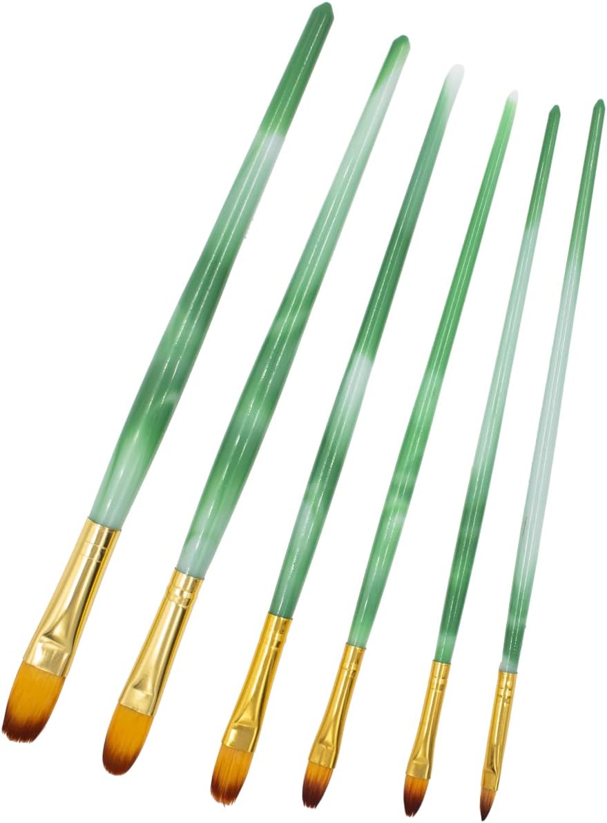 Kit de 6 Pincéis Lavados Ovalados 4