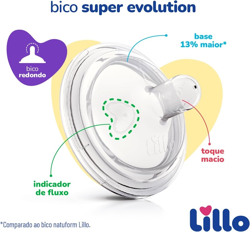 Mamadeira Lillo Evolution Newborn 80 ml 5