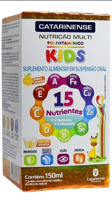 Polivitamínico Kids Suspensão Oral Nutrição 3