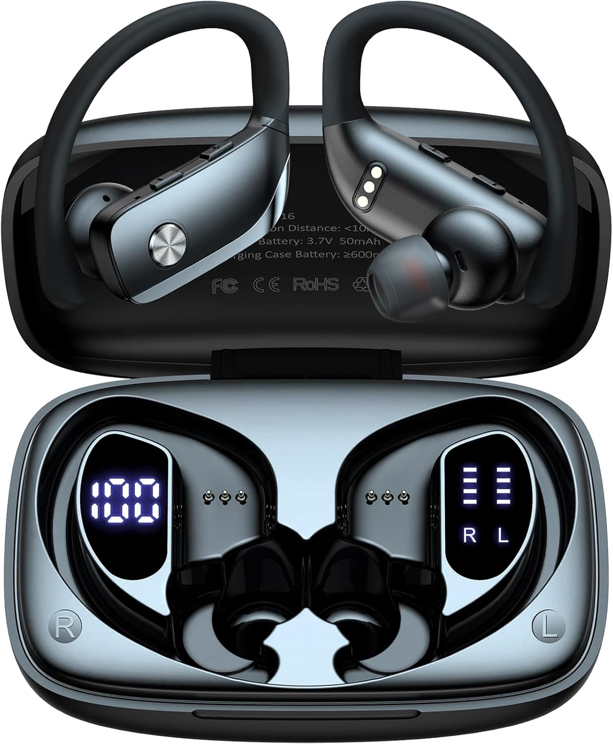 Fones de Ouvido sem Fio Bluetooth 96 Horas Hrich 1