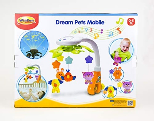 Móbile Projetor de Luz Infantil - Amiguinhos de Estimação com Som e Luzes 3