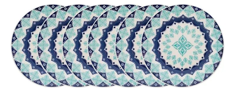 Conjunto de 6 Pratos Rasos Lola 3