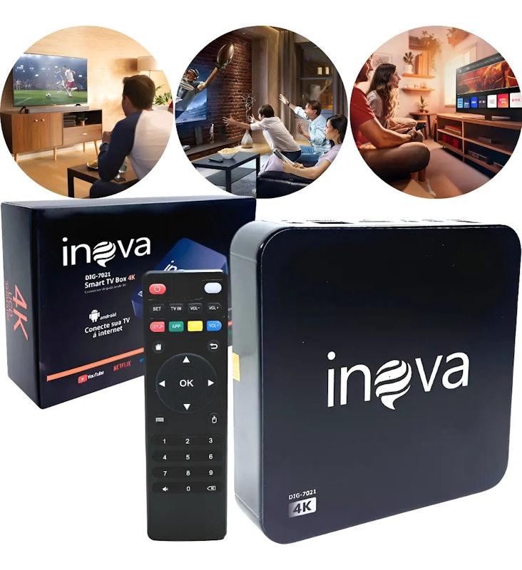 Smart TV Box 4K Inova 1