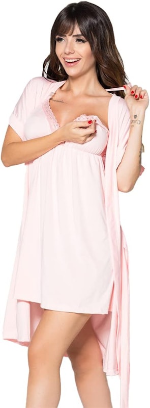 Camisola Amamentação com Robe 2