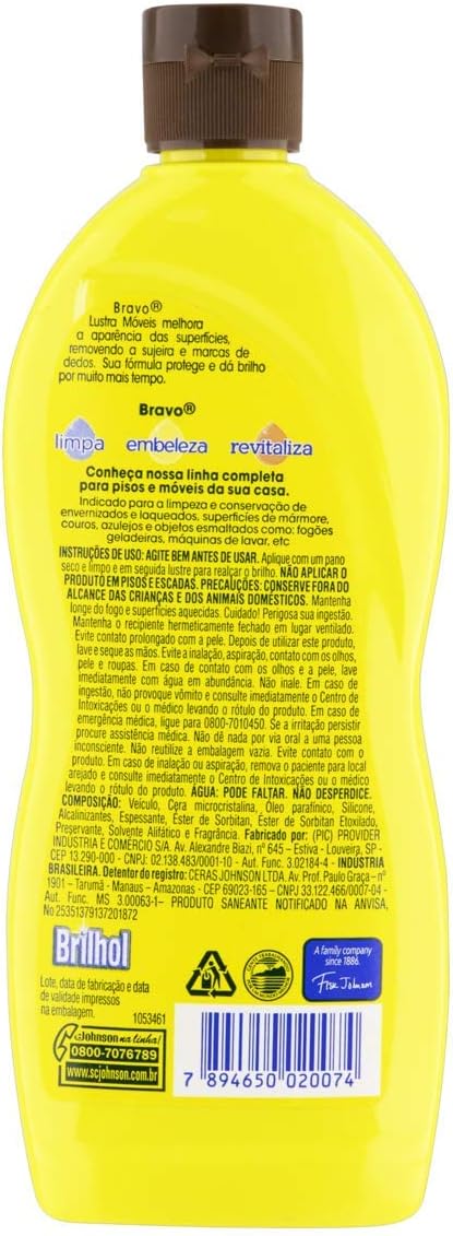 Bravo Lustra Móveis Brilho Prático Lavanda (200 ml) 2