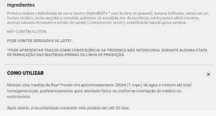 Beef Protein Banana com Canela 4