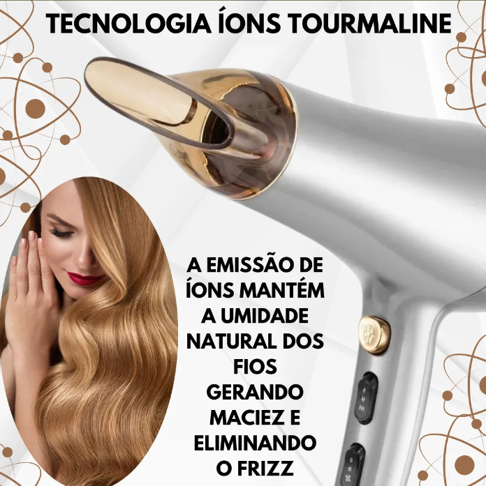 Secador de Cabelos Íons Tourmaline 2100 W 4