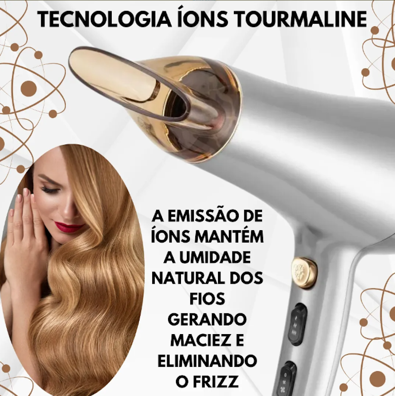 Secador de Cabelos Íons Tourmaline 2100 W 4