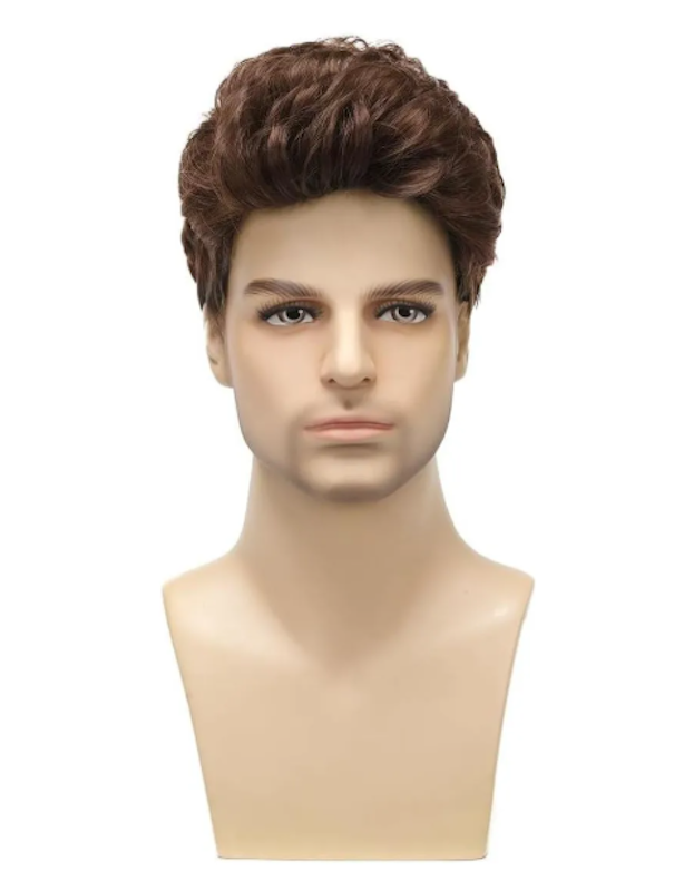 Peruca Masculina Marrom Curta 2