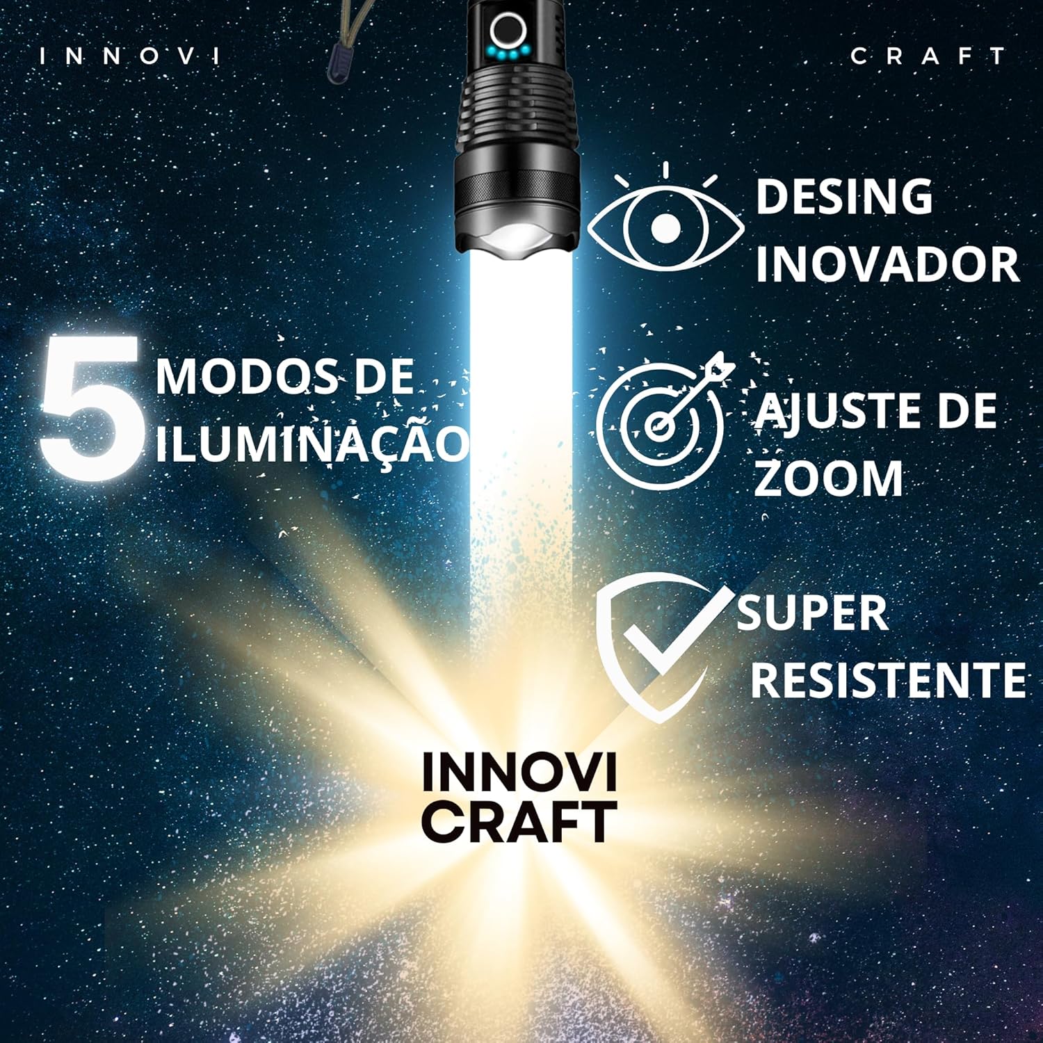 Lanternas de LED Recarregável T9 3