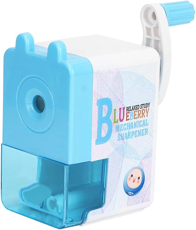 Apontador de Lápis Manual com Manivela Blueberry 1
