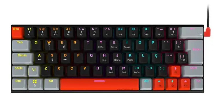 Teclado Mecânico PCYes Kuromori Black Vulcan 1