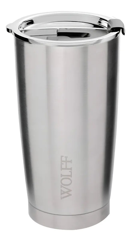Copo Térmico de Aço Inox Parede Dupla com Tampa 1