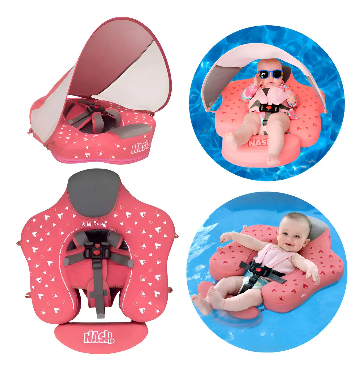 Boia Flutuador Piscina Segurança do Bebê com Proteção UV 1