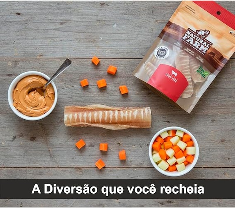Osso Petisco Traqueia com 3 un 6" para Cães 2