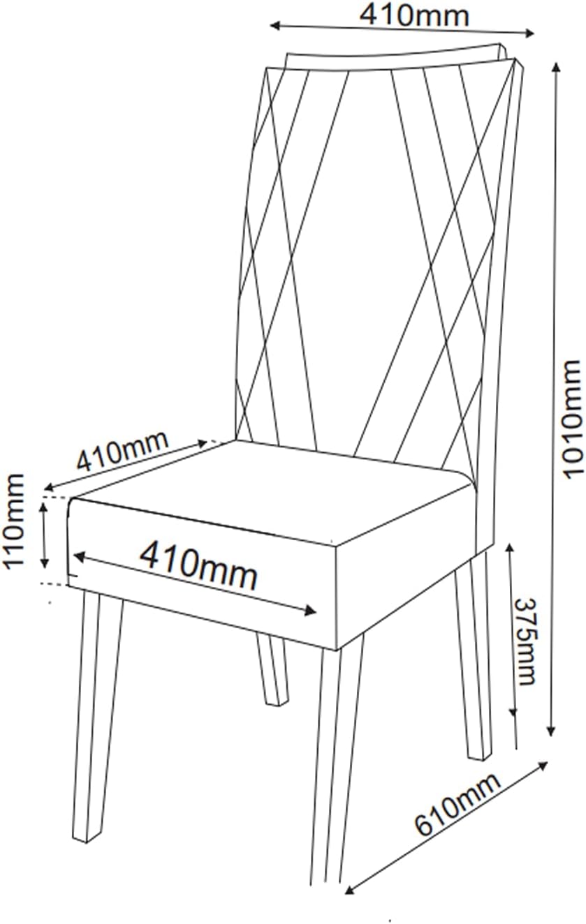 Mesa de Jantar Retangular Pipa 3