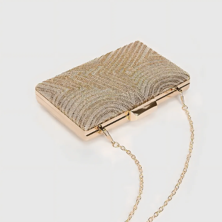 Bolsa Clutch Festa Feminina Dourado 3