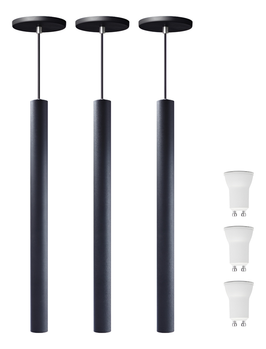 Pendente Luminária Tubo 50 cm 2