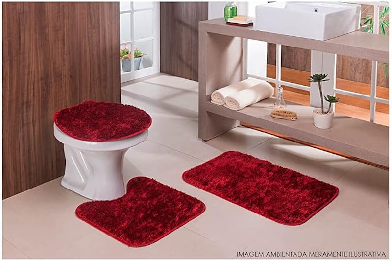 Kit Banheiro Classic 3 Peças Rubi 2