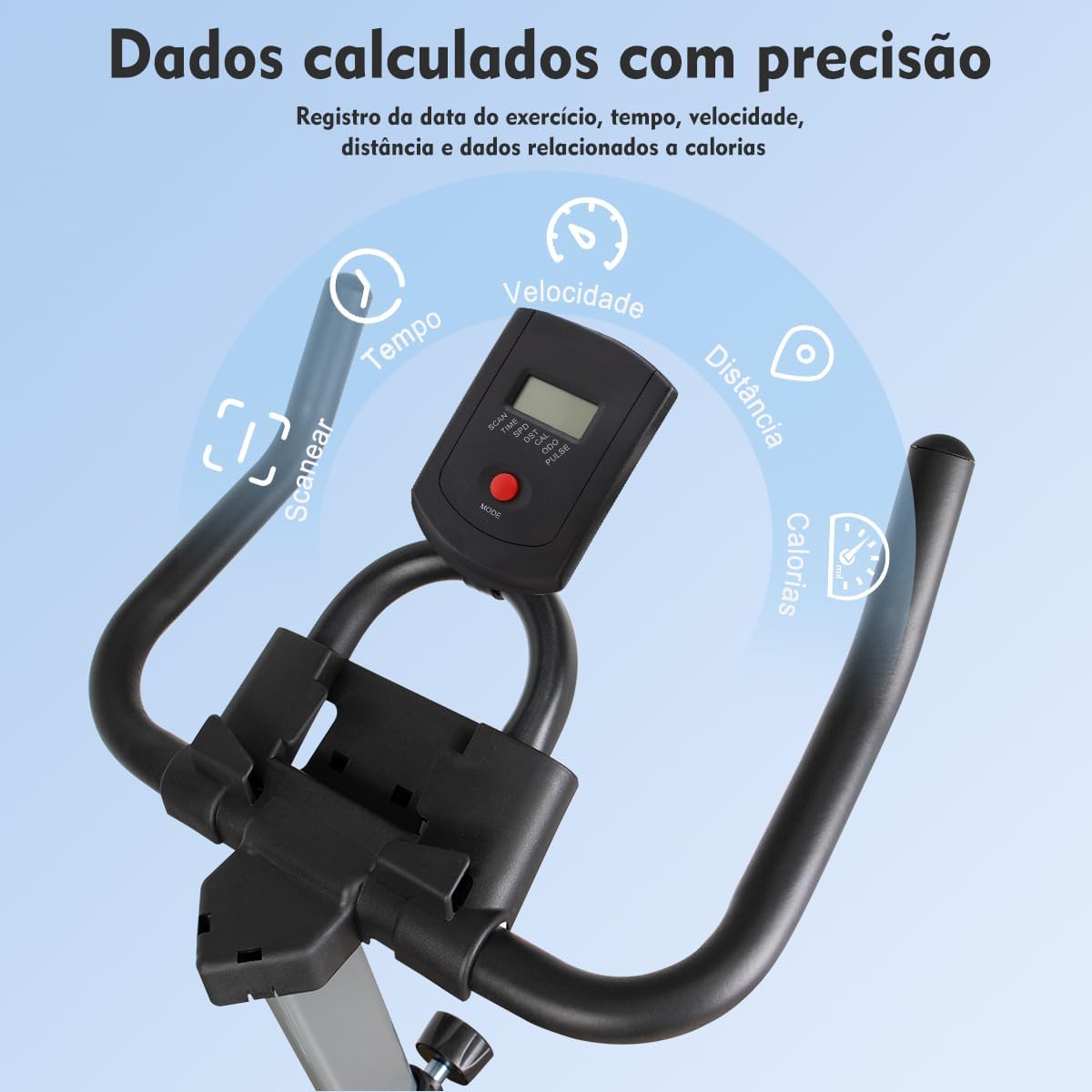 Bicicleta Ergométrica com Monitor Python Fly 5