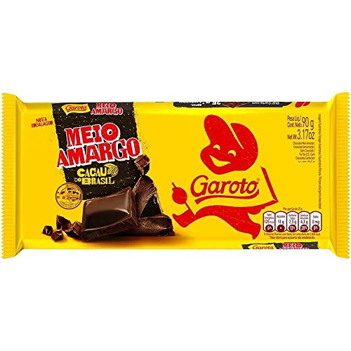 Chocolate Meio Amargo Garoto 1