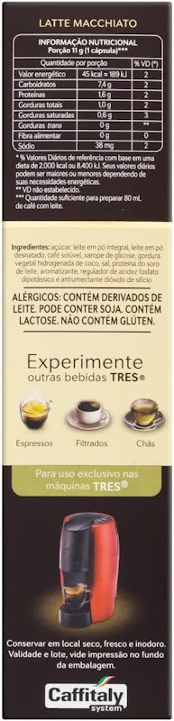 Cápsula de Latte Macchiato TRES 3 Corações 5