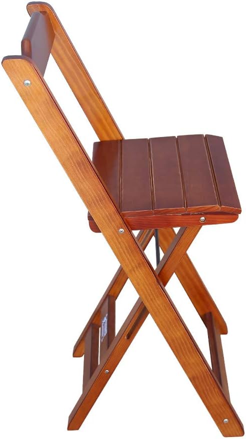 Conjunto de Mesa Bistrô Dobrável com 2 Cadeiras Imbuia 5