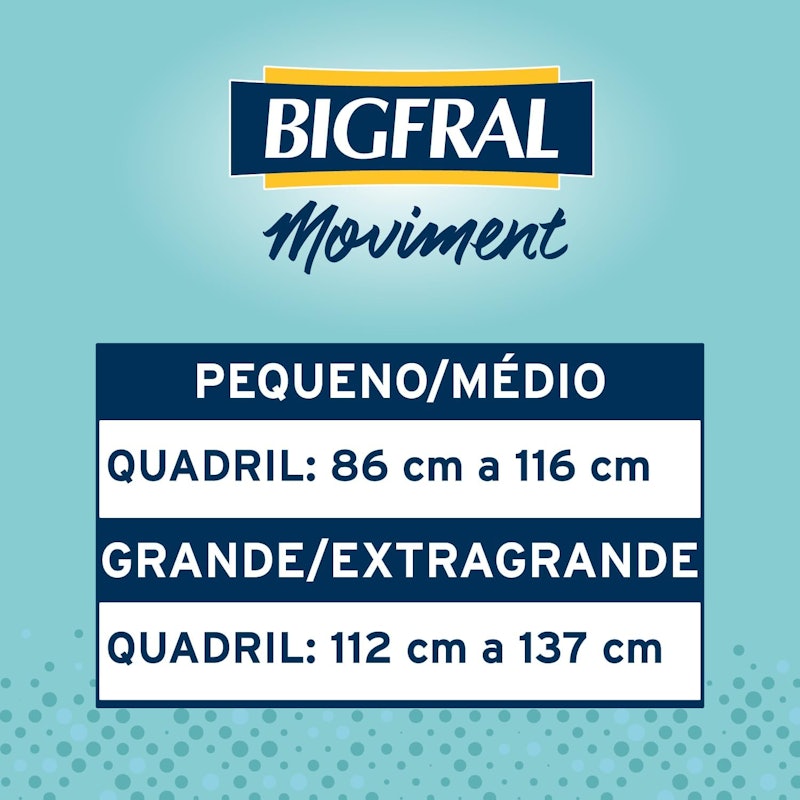 Bigfral Moviment Roupa Íntima Descartável P/M 16 Unidades 5