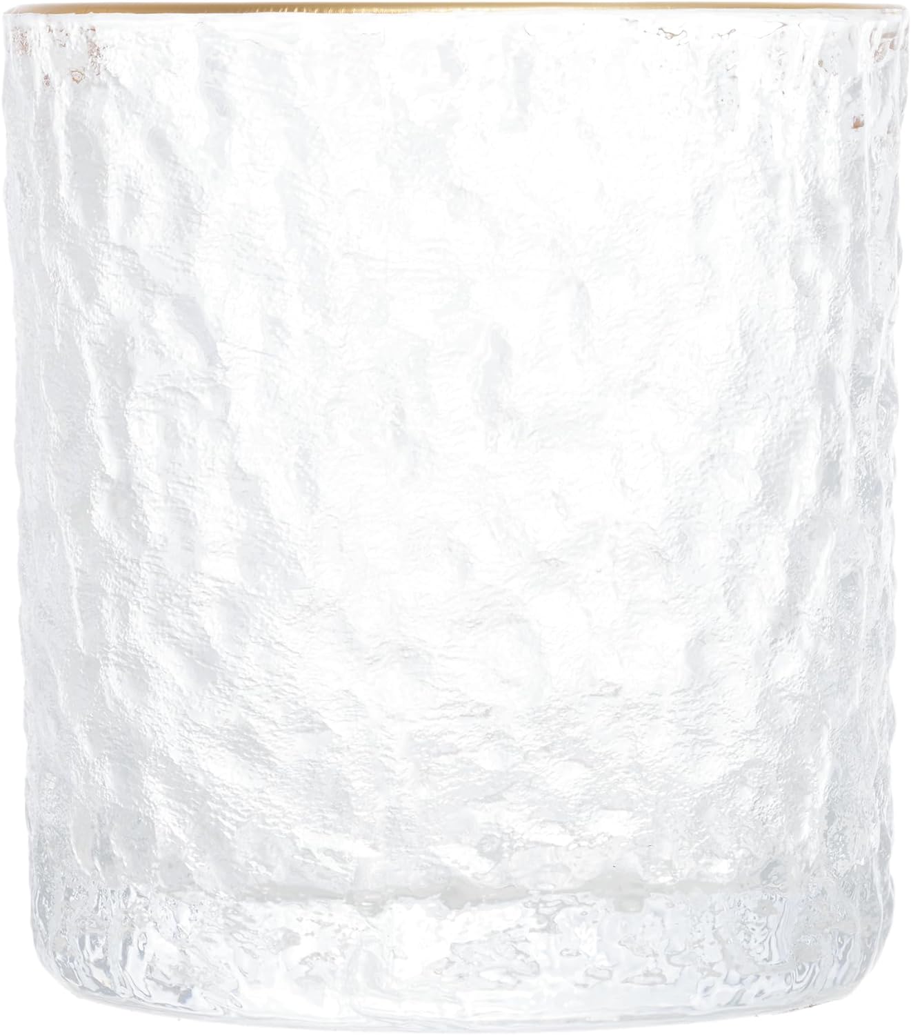 Copo de Whisky de Cristal Martelado com Fio de Ouro Petra 340 ml 3