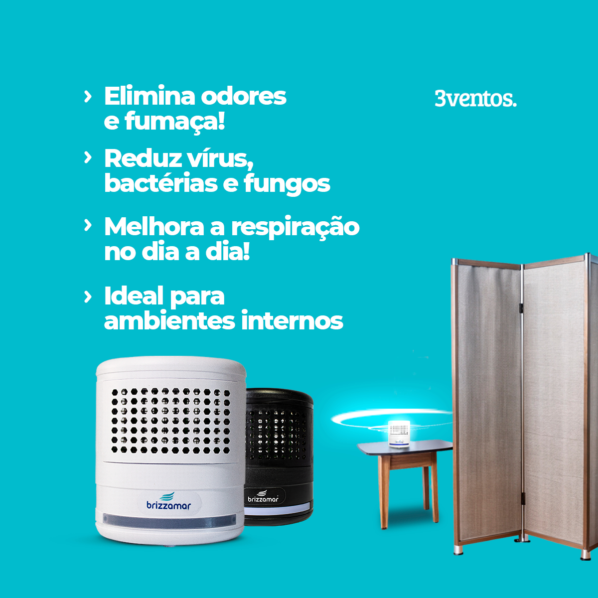 Purificador Biológico de Ar Brizzamar Plus 3