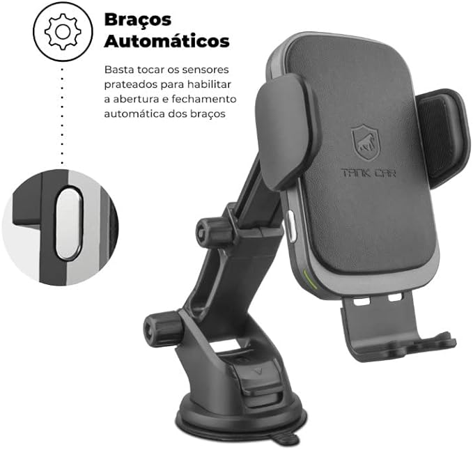Suporte Veicular por Indução sem Fio Tank Car Automatic 2