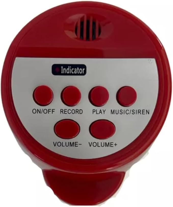 Megafone Portátil Recarregável Sirene Gravador 3