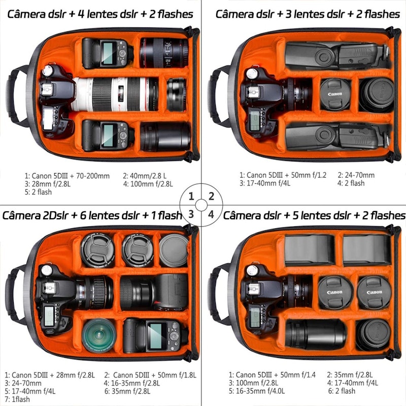 Mochila para Câmera Fotográfica 3