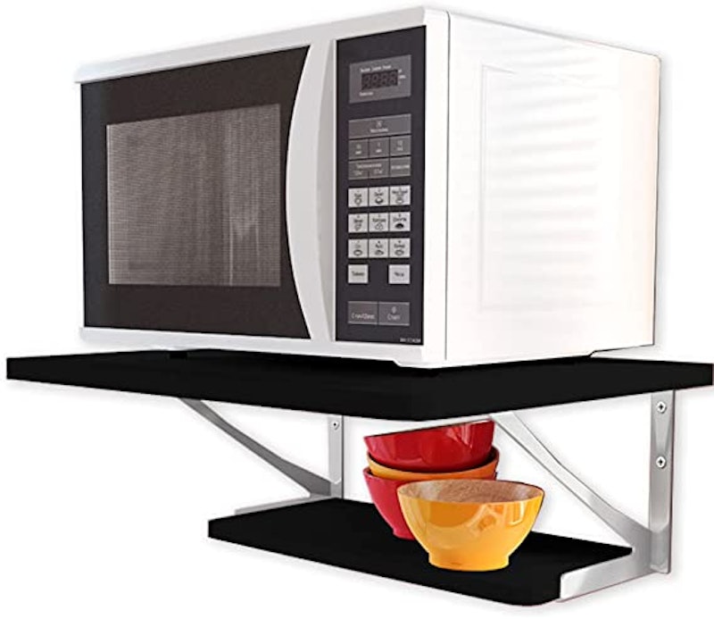 Suporte para Forno e Micro-ondas Madeira e Metal 1