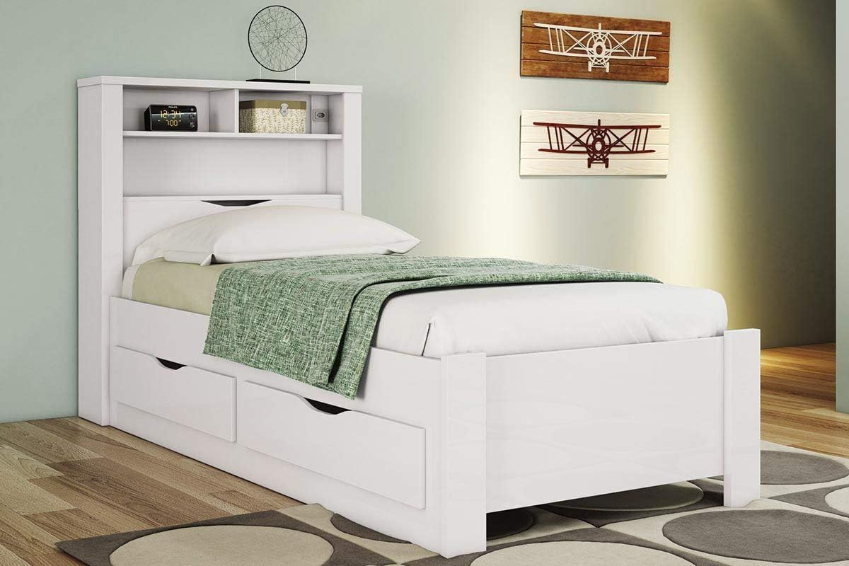 Cama Solteiro com Gavetas Invicta 2
