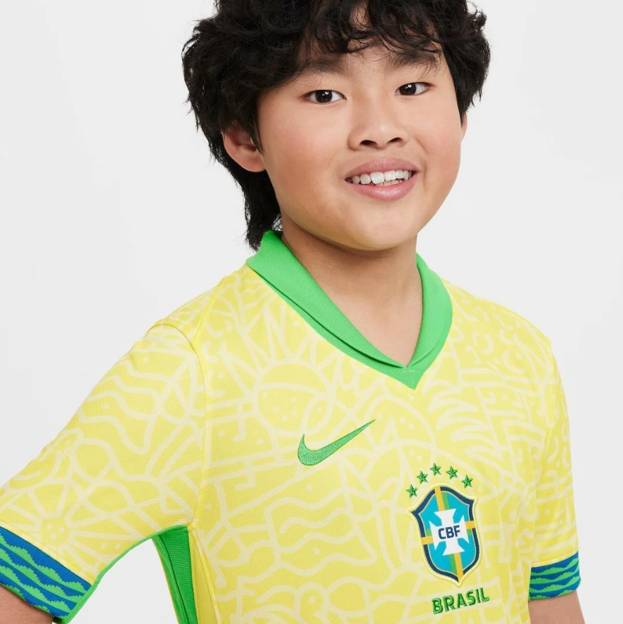 Camisa Nike Brasil I 2024/25 Torcedor Pro Infantil 3