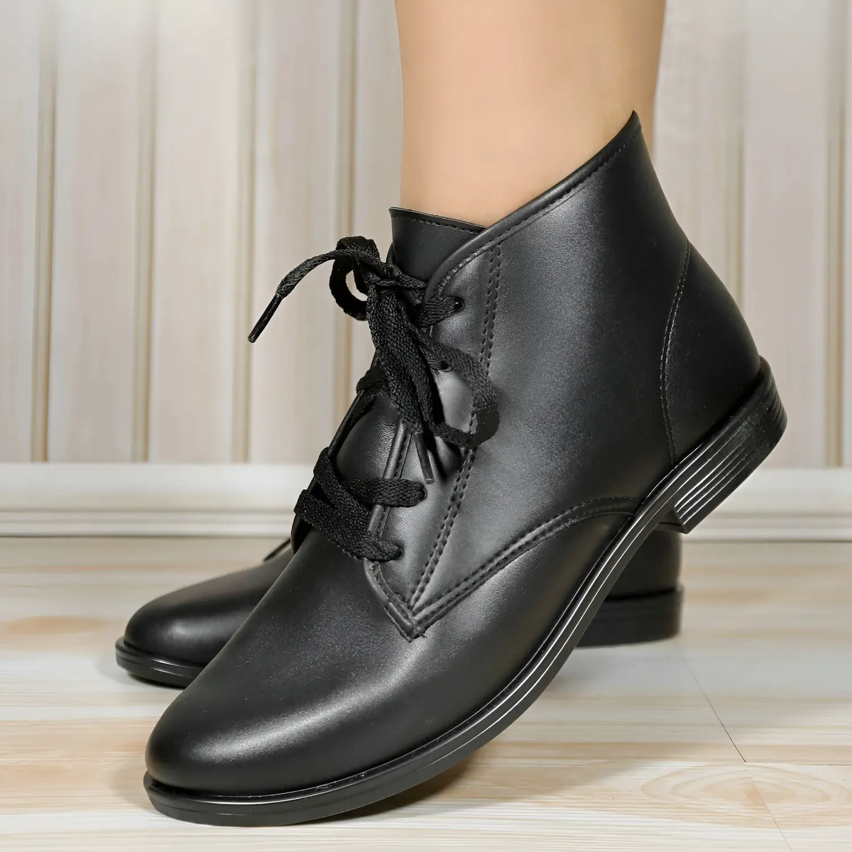 Bota Coturno Feminino Cano Curto Preto Beira Rio 4