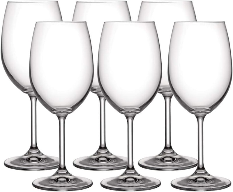 Jogo 6 Taças Anna Bohemia Cristal Titanium Vinho Branco 350 ml 1