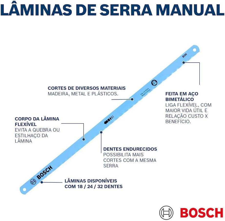 Arco de Serra Manual Bosch Compact Hacksaw 300 mm 3
