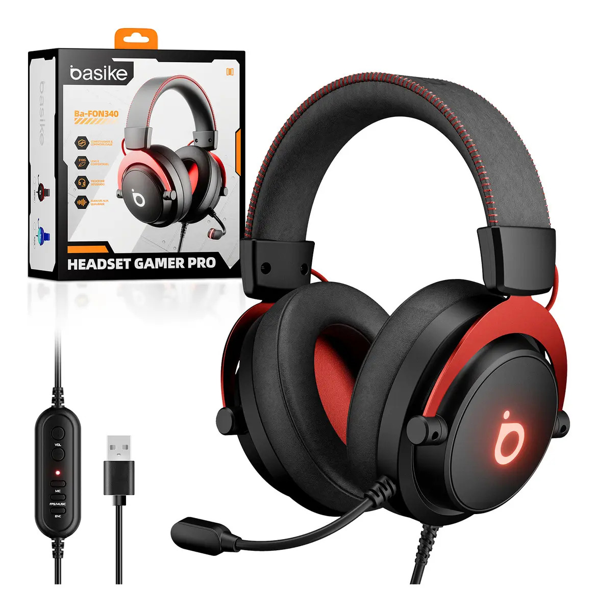 Headset Gamer Pro com Microfone 1