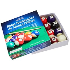 Bolas de Sinuca Bilhar Snooker Numeradas 16 Peças