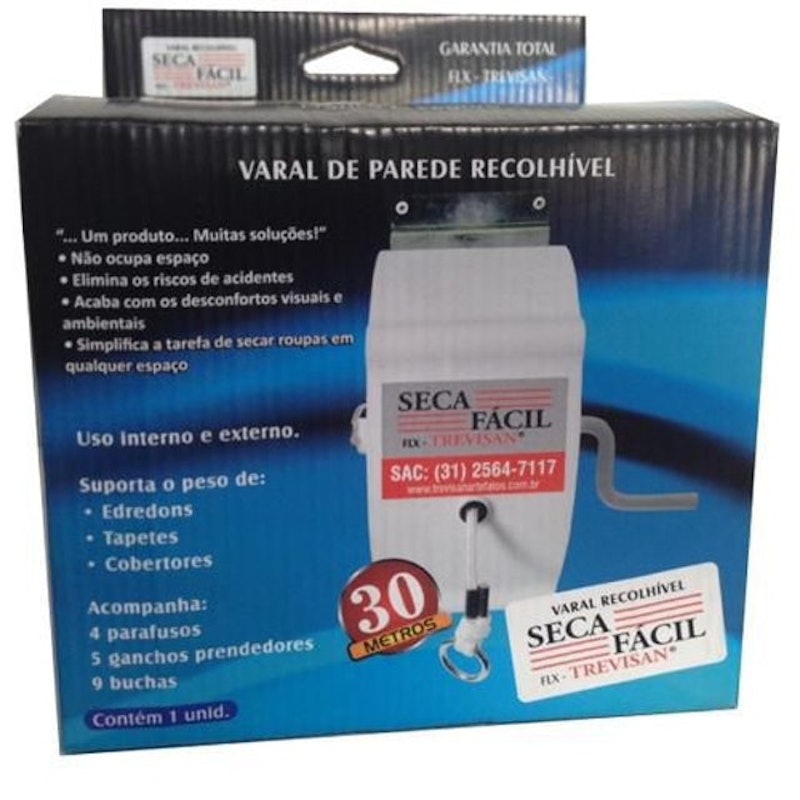 Varal de Parede Automático Recolhível 4
