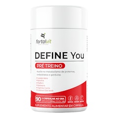 DEFINE YOU Suplemento Pré-Treino, 90 Cápsulas