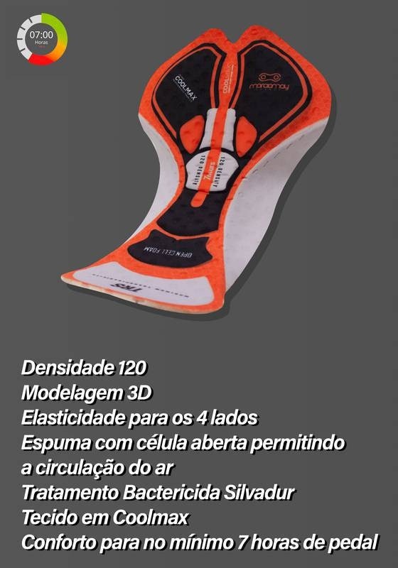 Bermuda de Ciclismo Masculina Márcio May Race Carbon 5