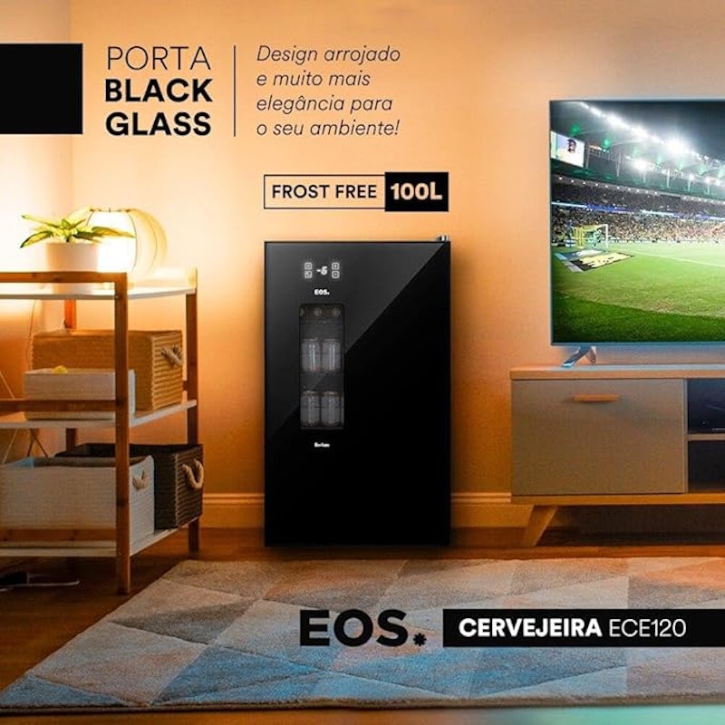 Cervejeira Bierhaus 100 L Black Glass Frost Free 2